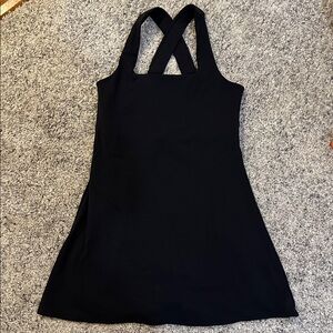 1st Phorm Black Active Cross-Back Dress with built in shorts - Size Medium